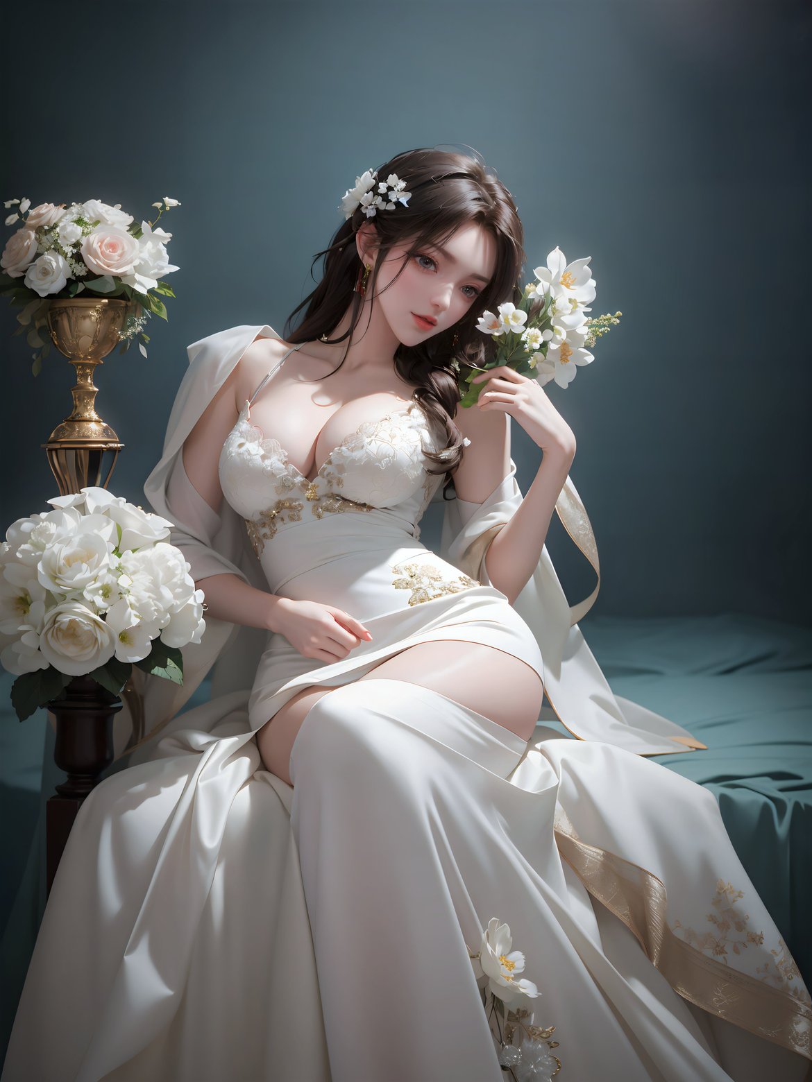 炫酷的ai生成完美世界火灵儿高清4k壁纸下载