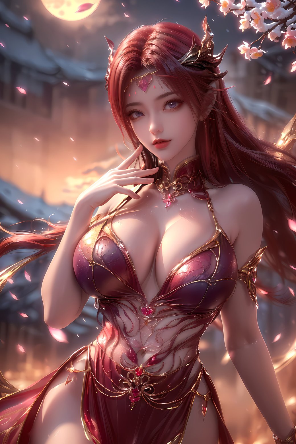 最新ai女生百炼成神妖夜高分辨率4k壁纸打包