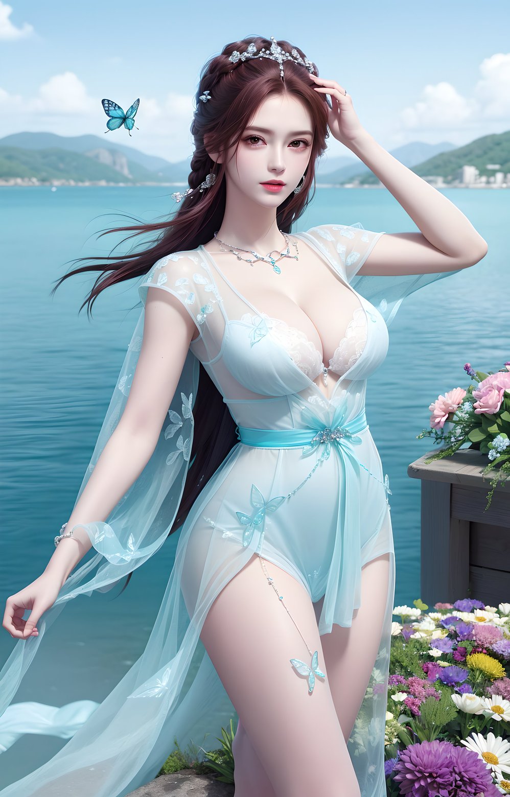 最新ai生成完美世界叶倾仙超清8k壁纸下载