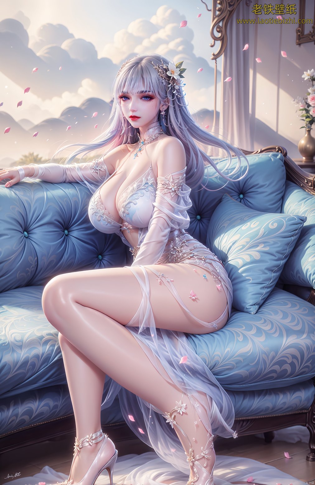 炸裂的ai桌面神印王座圣采儿超清6k壁纸下载