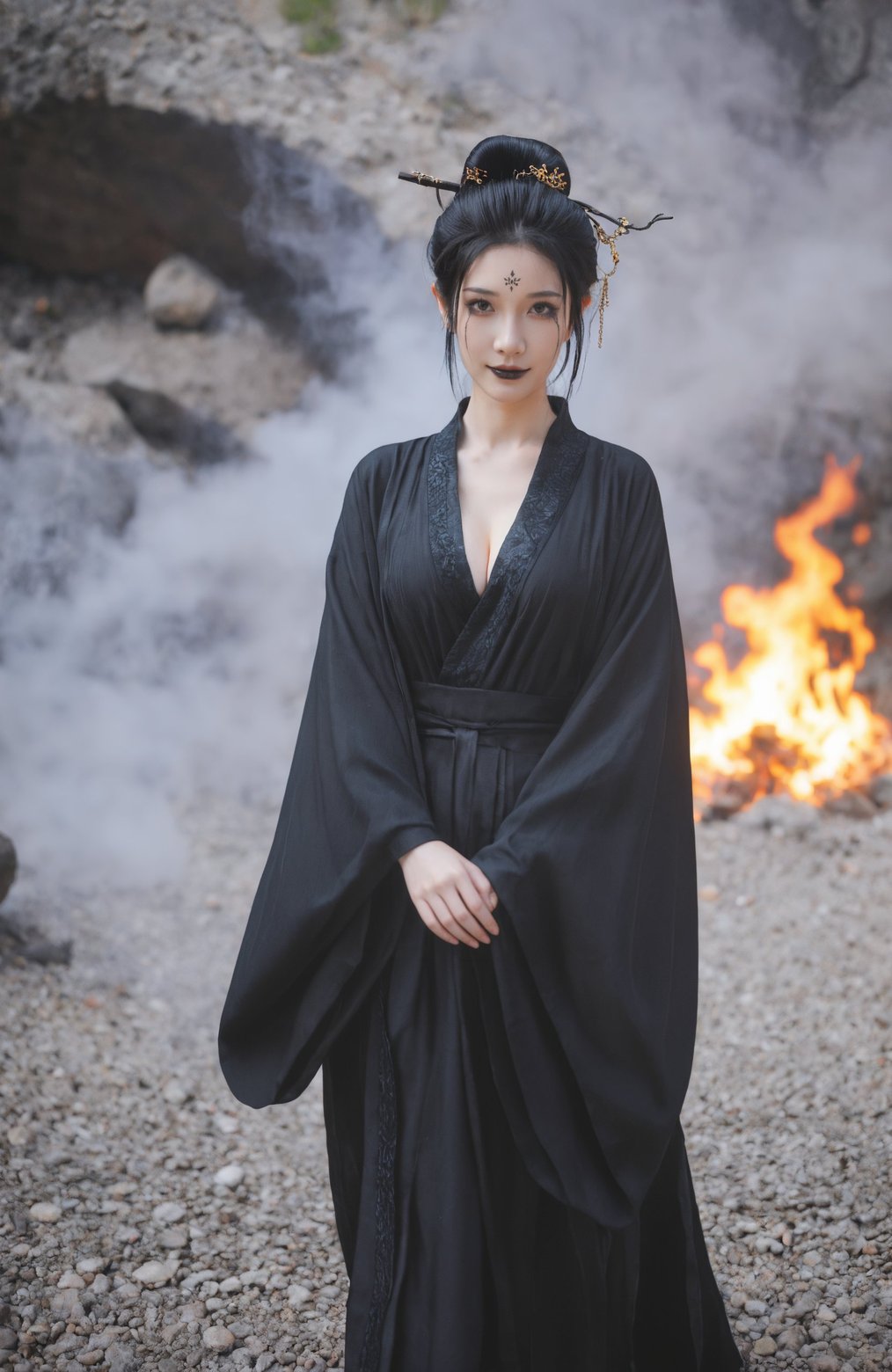 炫酷的ai美女黑神话悟空四妹高清8k图包下载