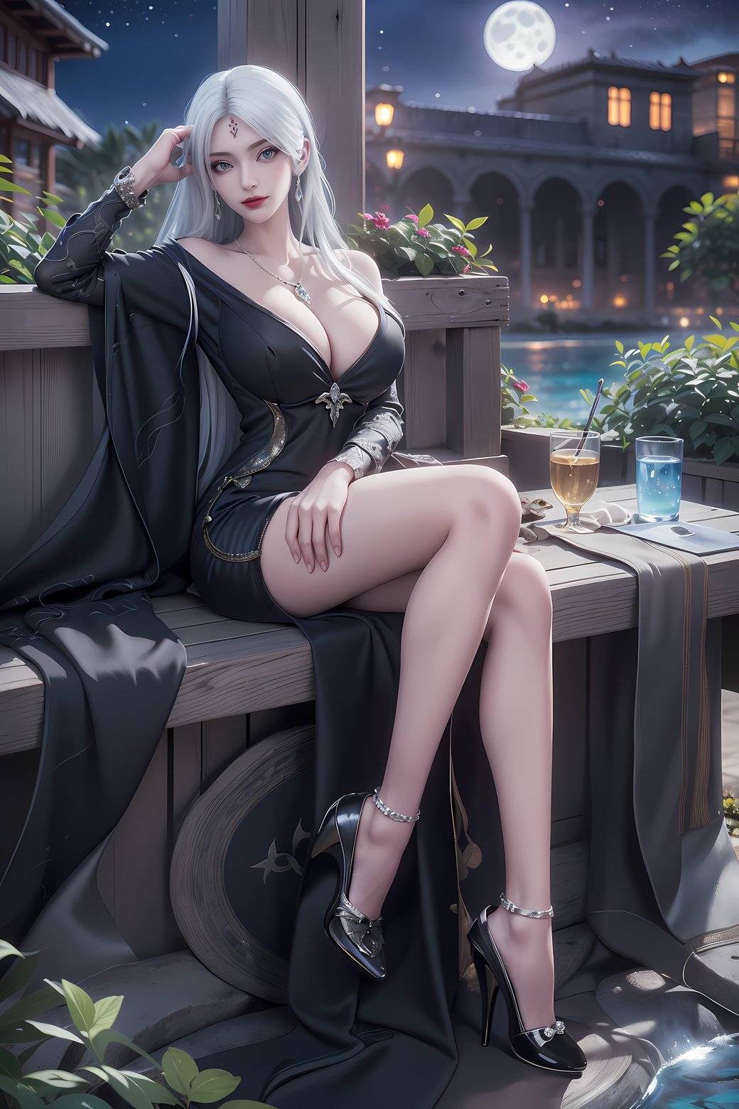 唯美的ai生成诛仙小白高清4k图包壁纸